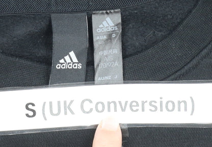 Mens UK Size S adidas Black Pullover Sweatshirt