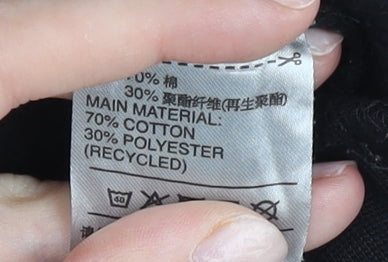 Adidas Men's Black L Pullover Sweatshirt Crew Neck Long Sleeve Sportswear