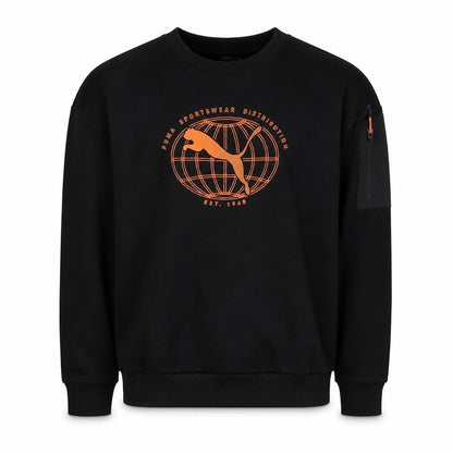 Mens UK Size S PUMA Black Pullover Sweatshirt