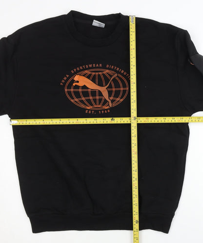 Mens UK Size S PUMA Black Pullover Sweatshirt