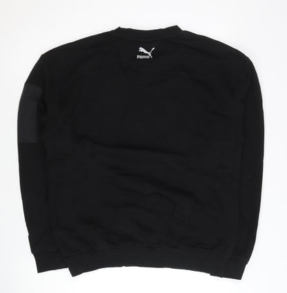 Mens UK Size S PUMA Black Pullover Sweatshirt