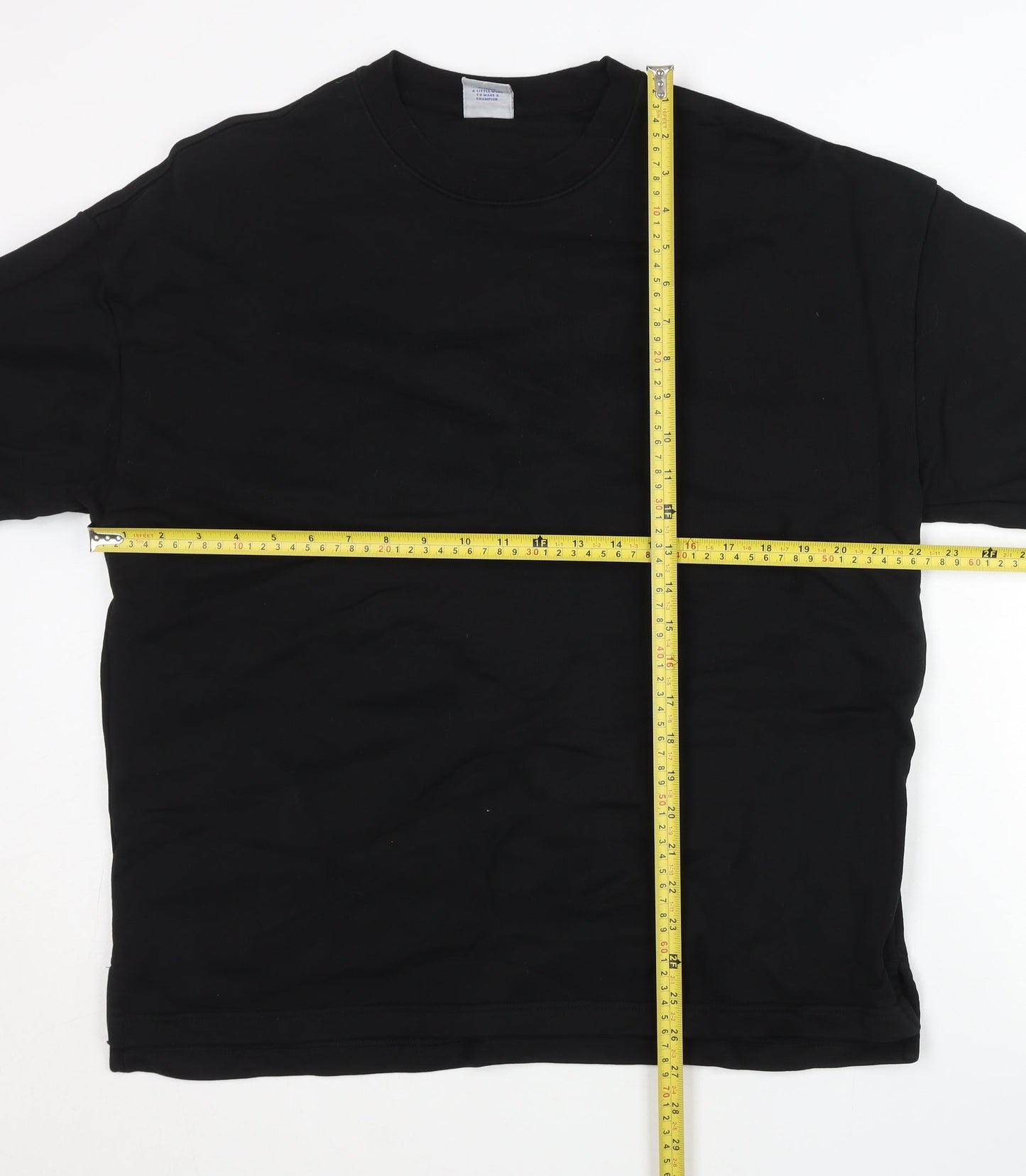 Mens UK Size L Champion Black Pullover Sweatshirt
