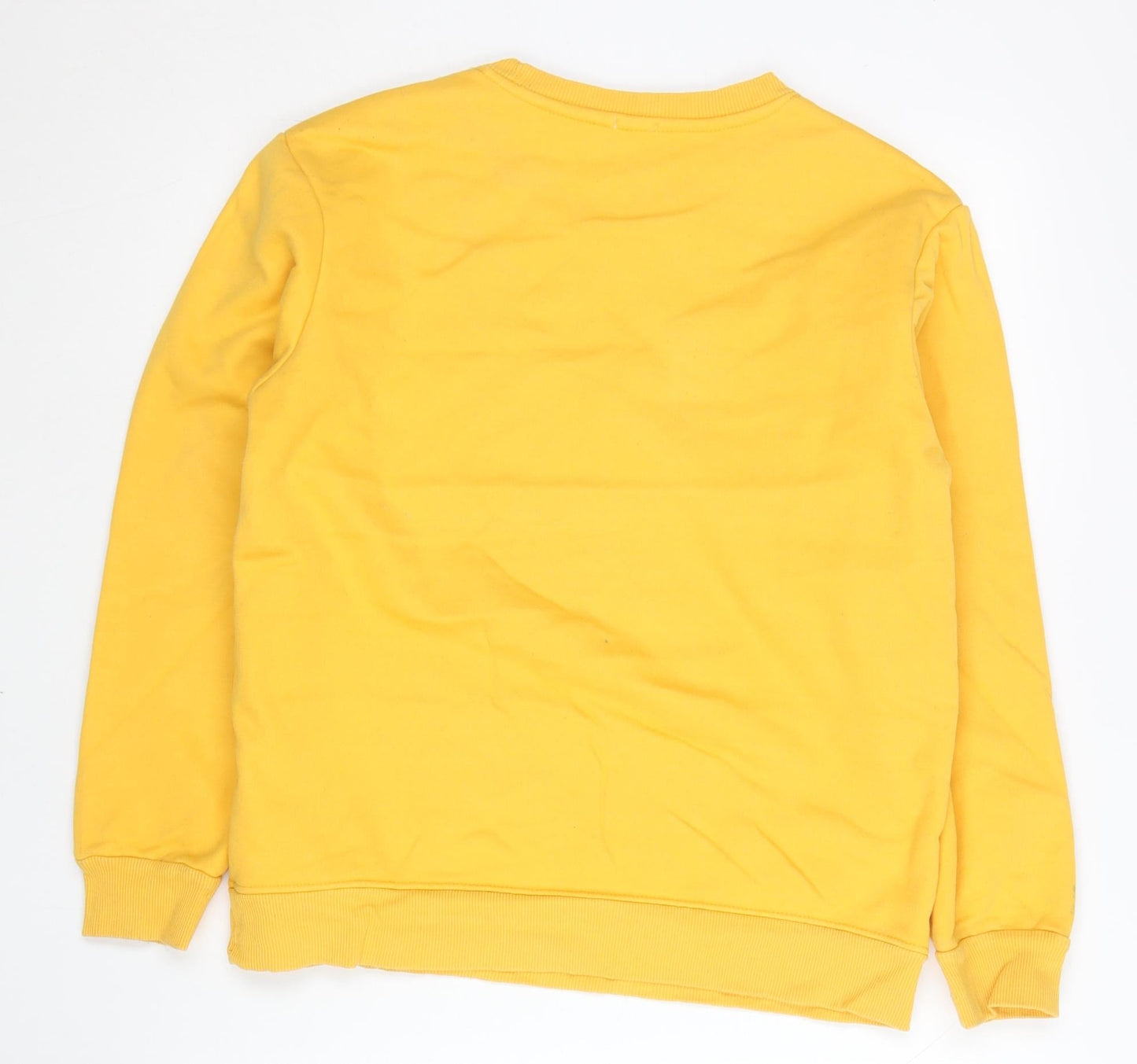 Mens UK Size M Champion Yellow Pullover Sweatshirt