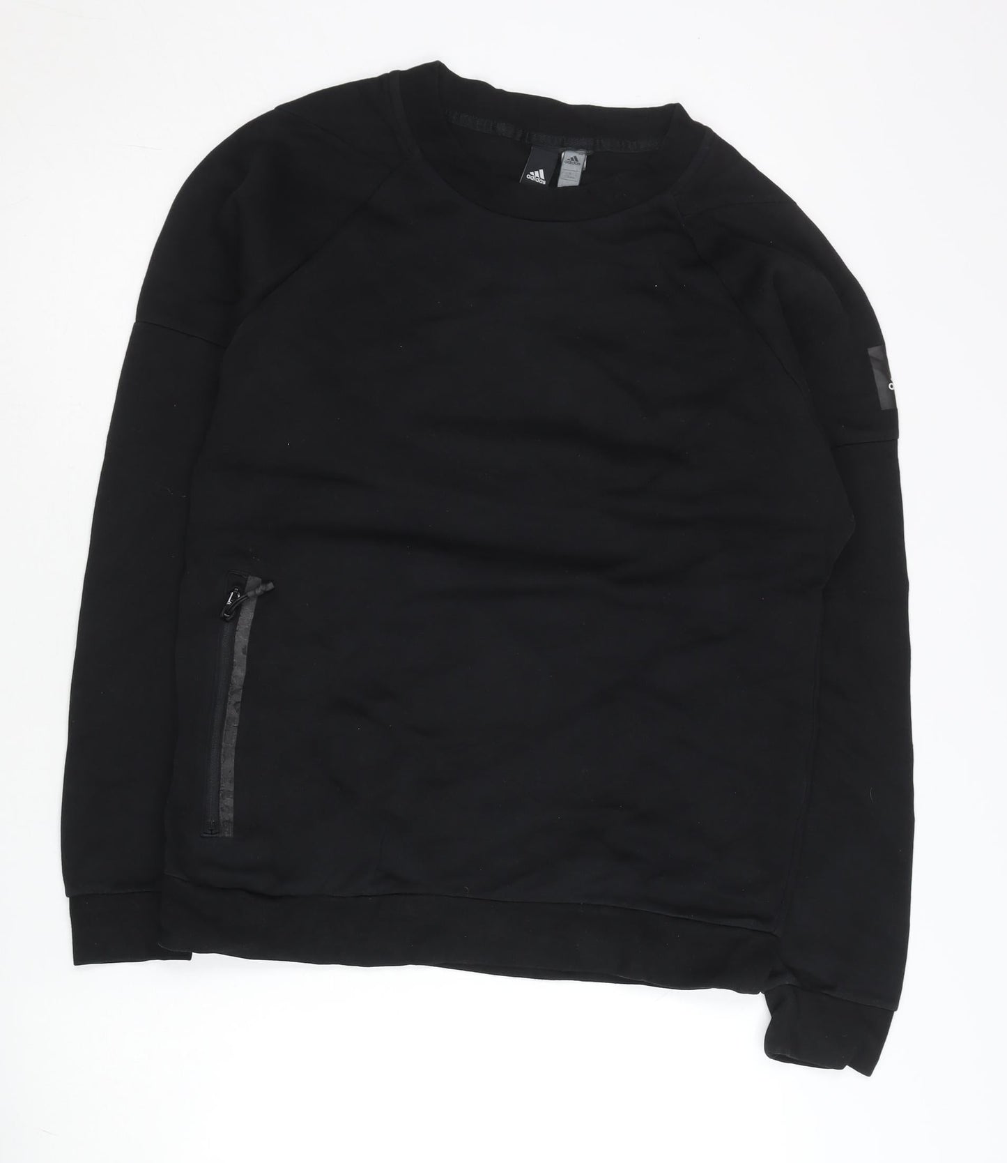 Mens UK Size M adidas Black Pullover Sweatshirt