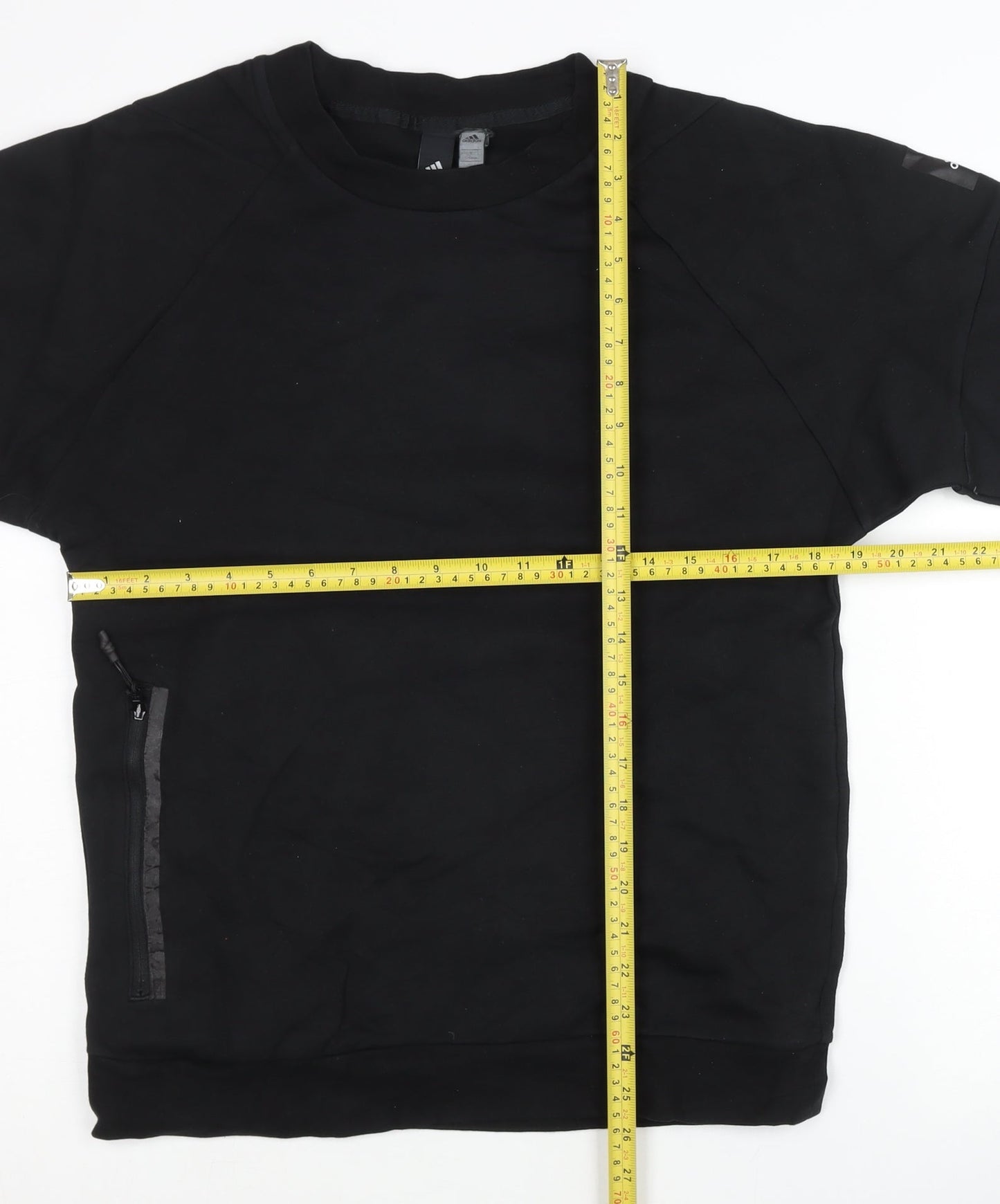 Mens UK Size M adidas Black Pullover Sweatshirt