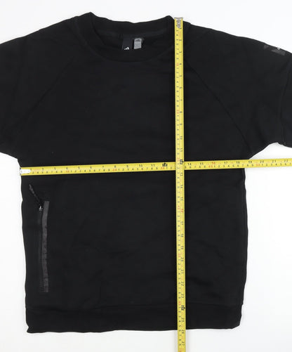Mens UK Size M adidas Black Pullover Sweatshirt