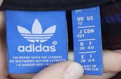 Adidas Womens Multicoloured Logo Sweatshirt Size 12 Pullover