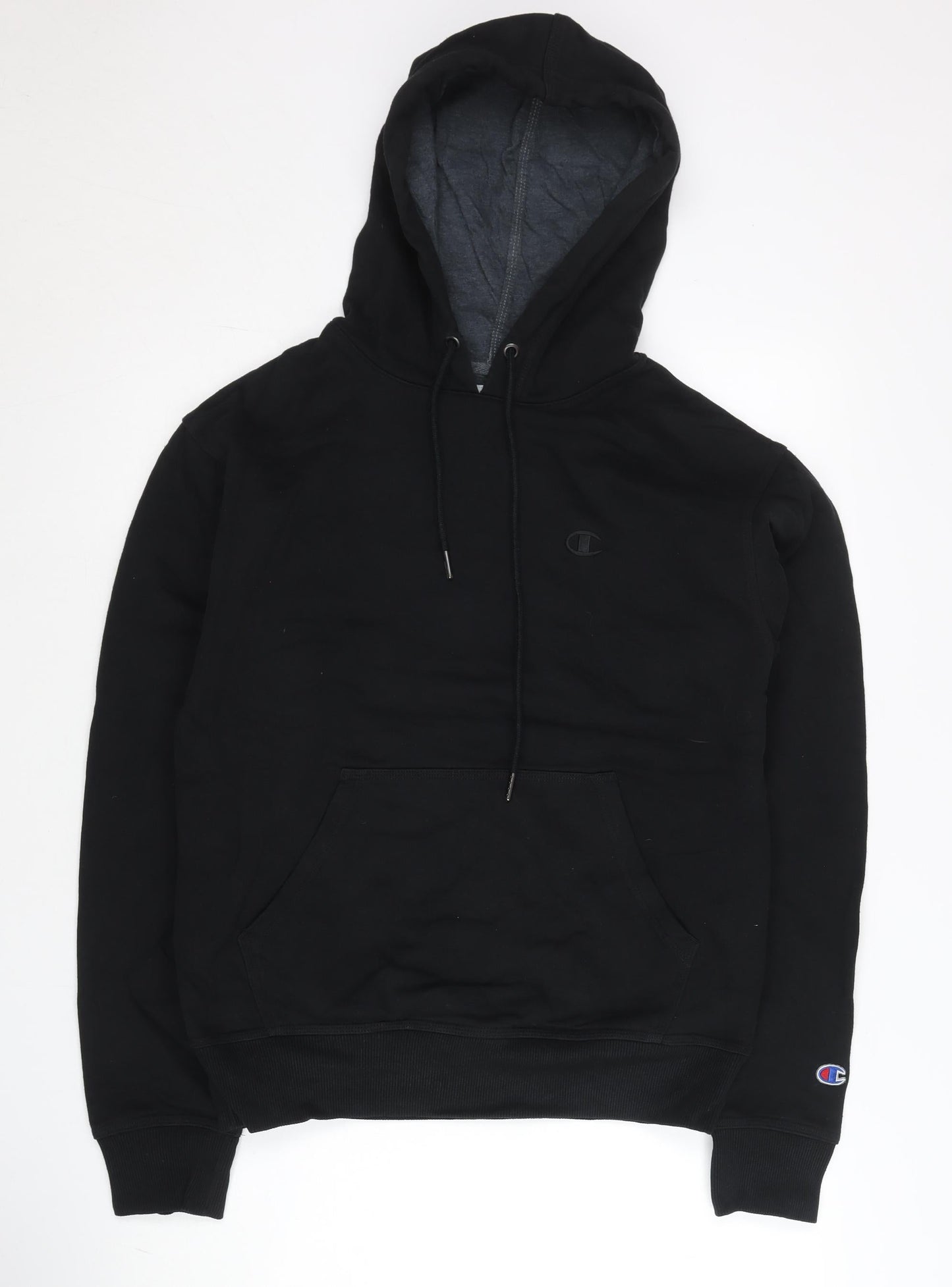 Mens UK Size S Champion Black Pullover Hoodie