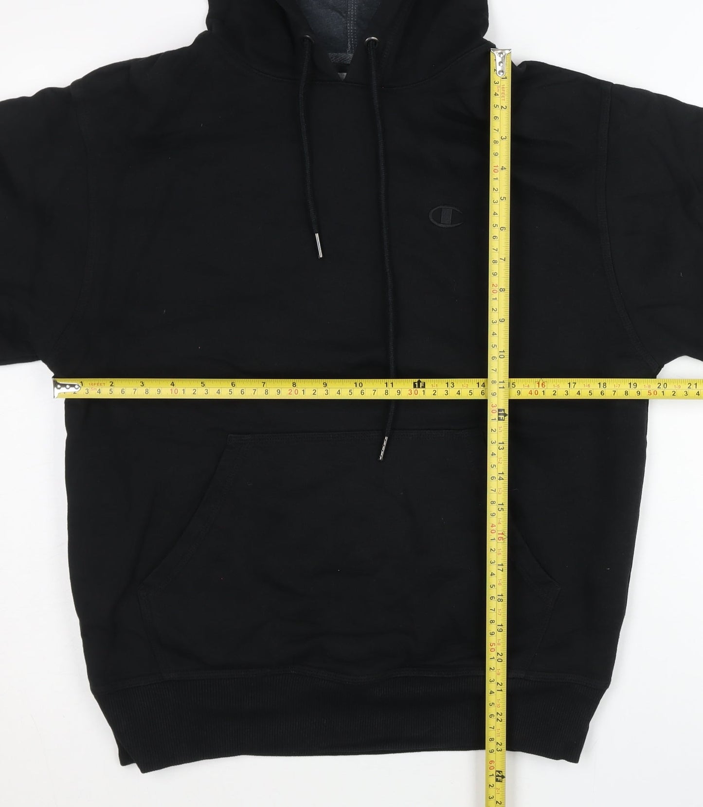 Mens UK Size S Champion Black Pullover Hoodie