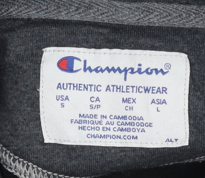 Mens UK Size S Champion Black Pullover Hoodie