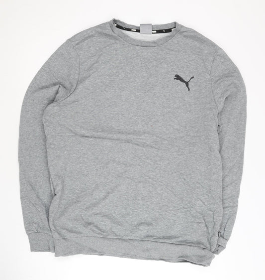 Mens UK Size L PUMA Grey Pullover Sweatshirt