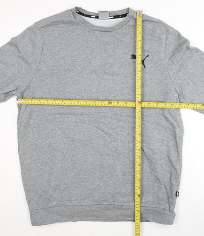 Mens UK Size L PUMA Grey Pullover Sweatshirt