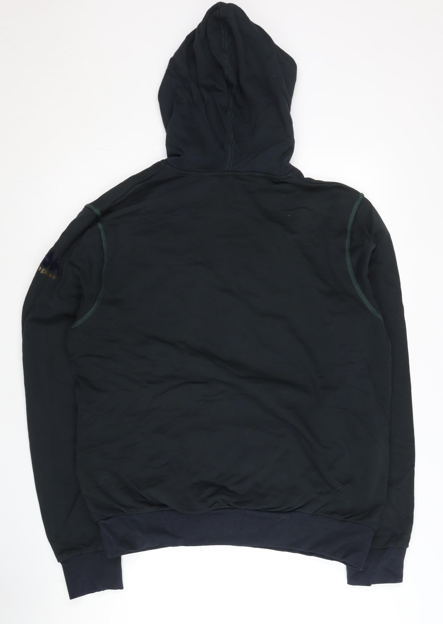 Mens UK Size L Kappa Black Pullover Hoodie