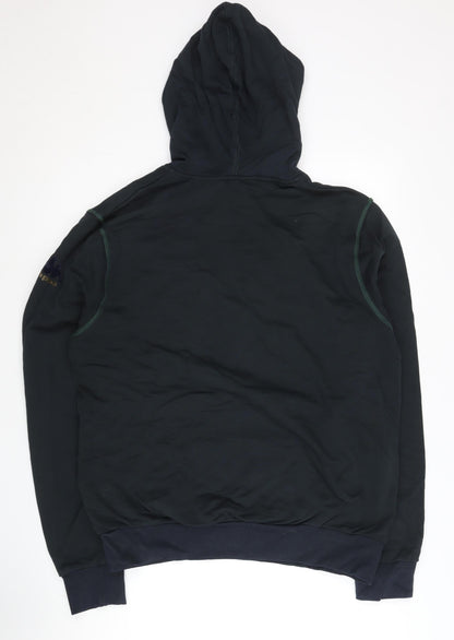 Mens UK Size L Kappa Black Pullover Hoodie