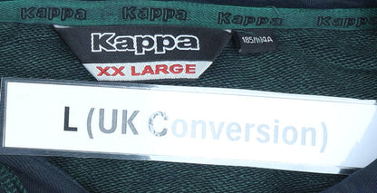 Mens UK Size L Kappa Black Pullover Hoodie
