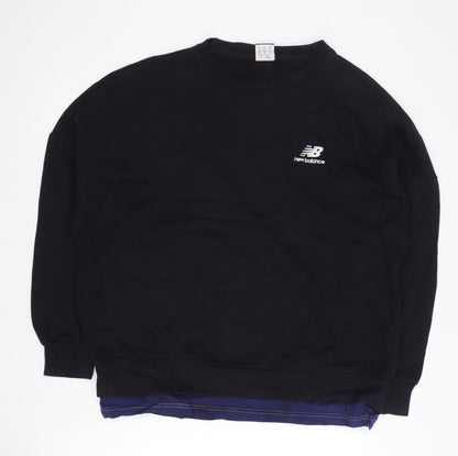 Mens UK Size S New Balance Black Pullover Sweatshirt
