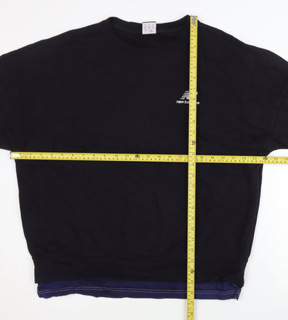 Mens UK Size S New Balance Black Pullover Sweatshirt