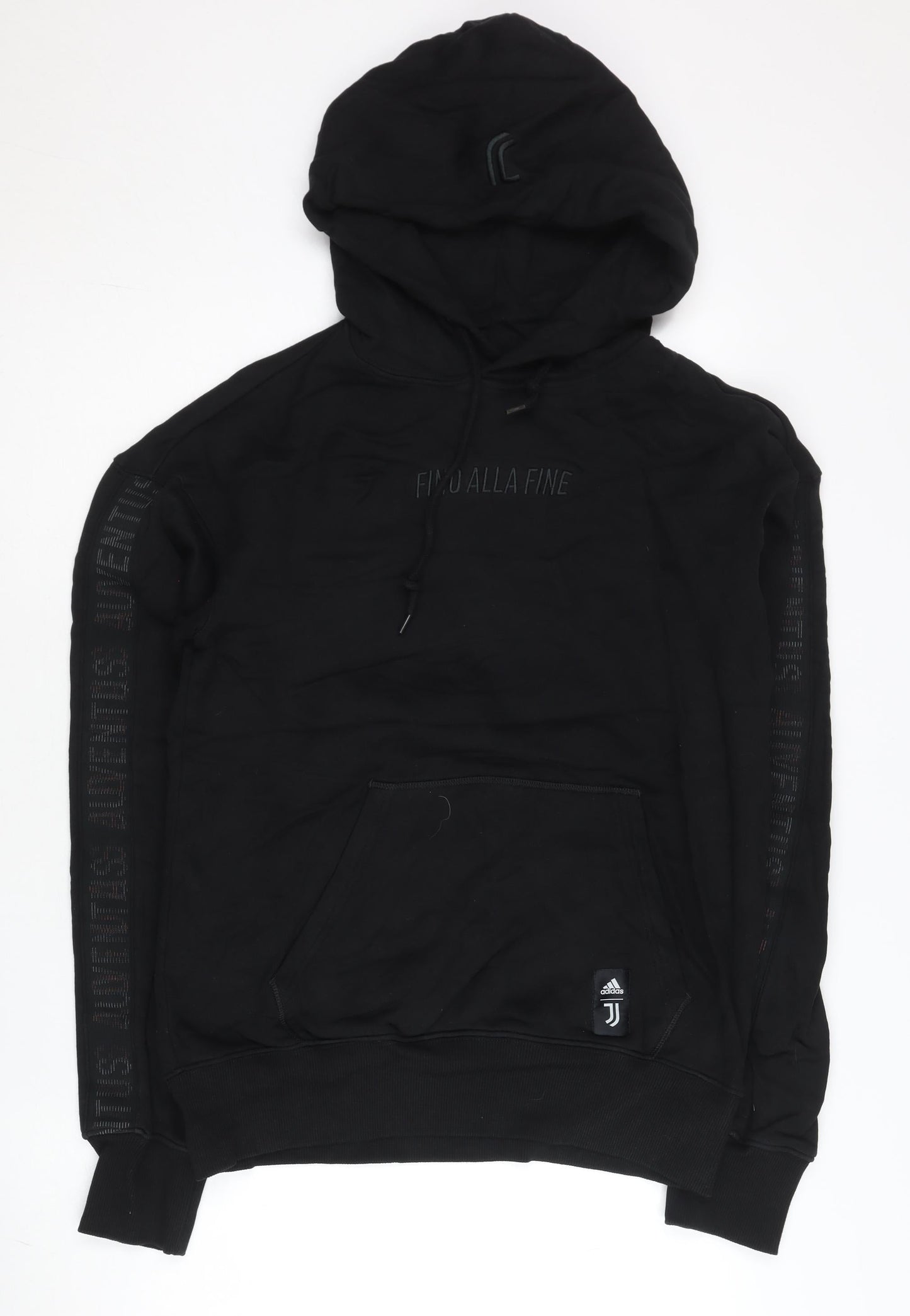 Adidas Juventus Men’s Black Pullover Hoodie Size M Football Sportswear