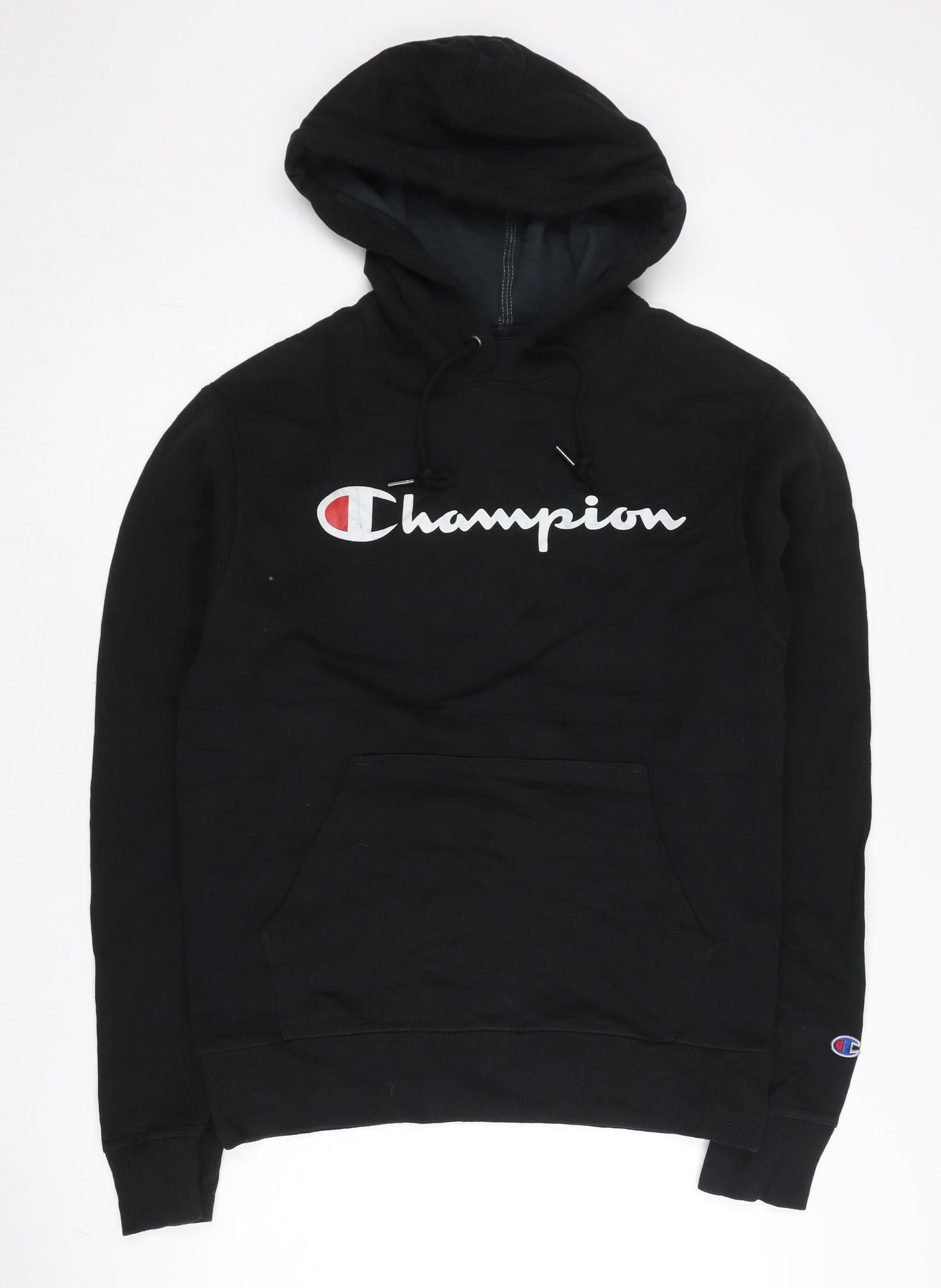 Mens UK Size S Champion Black Pullover Hoodie