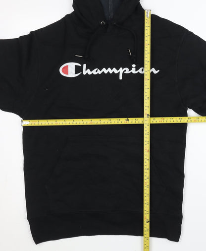 Mens UK Size S Champion Black Pullover Hoodie