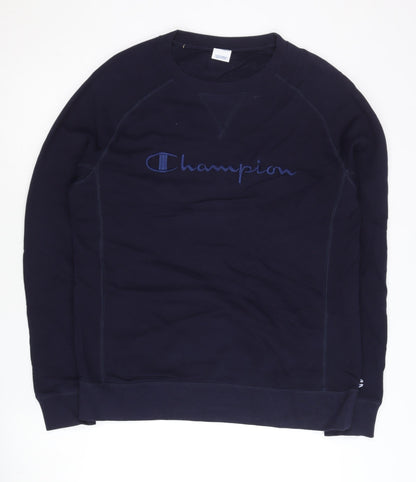 Mens UK Size S Champion Blue Pullover Sweatshirt