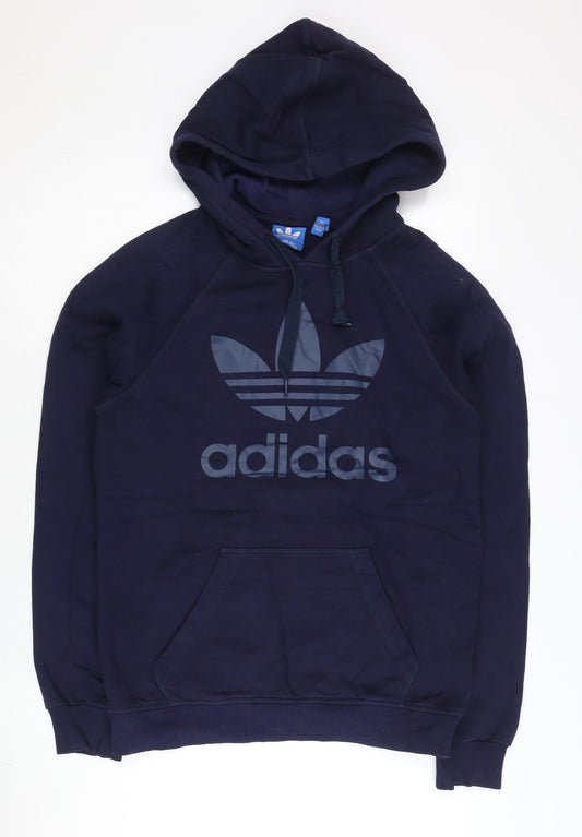 Mens UK Size XS adidas Blue Pullover Hoodie
