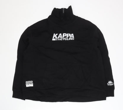 Mens UK Size XL Kappa Black Pullover Sweatshirt