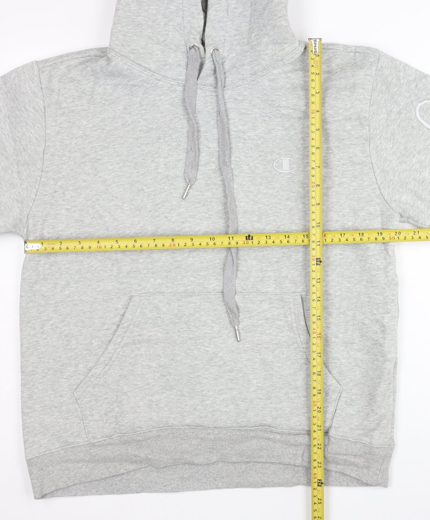 Mens UK Size M Champion Grey Pullover Hoodie