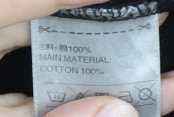 Adidas Men Black M Pullover Sweatshirt Crew Neck Long Sleeve