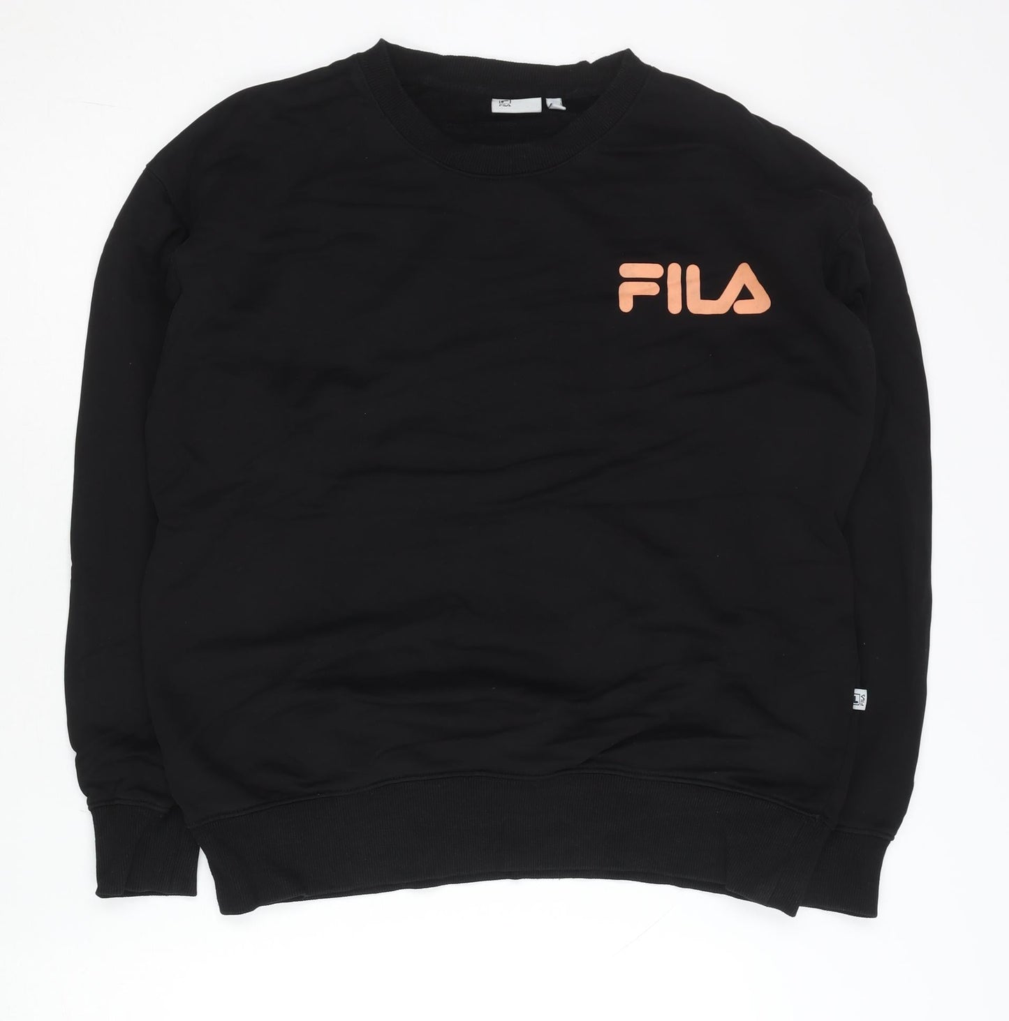 Mens UK Size M FILA Black Pullover Sweatshirt