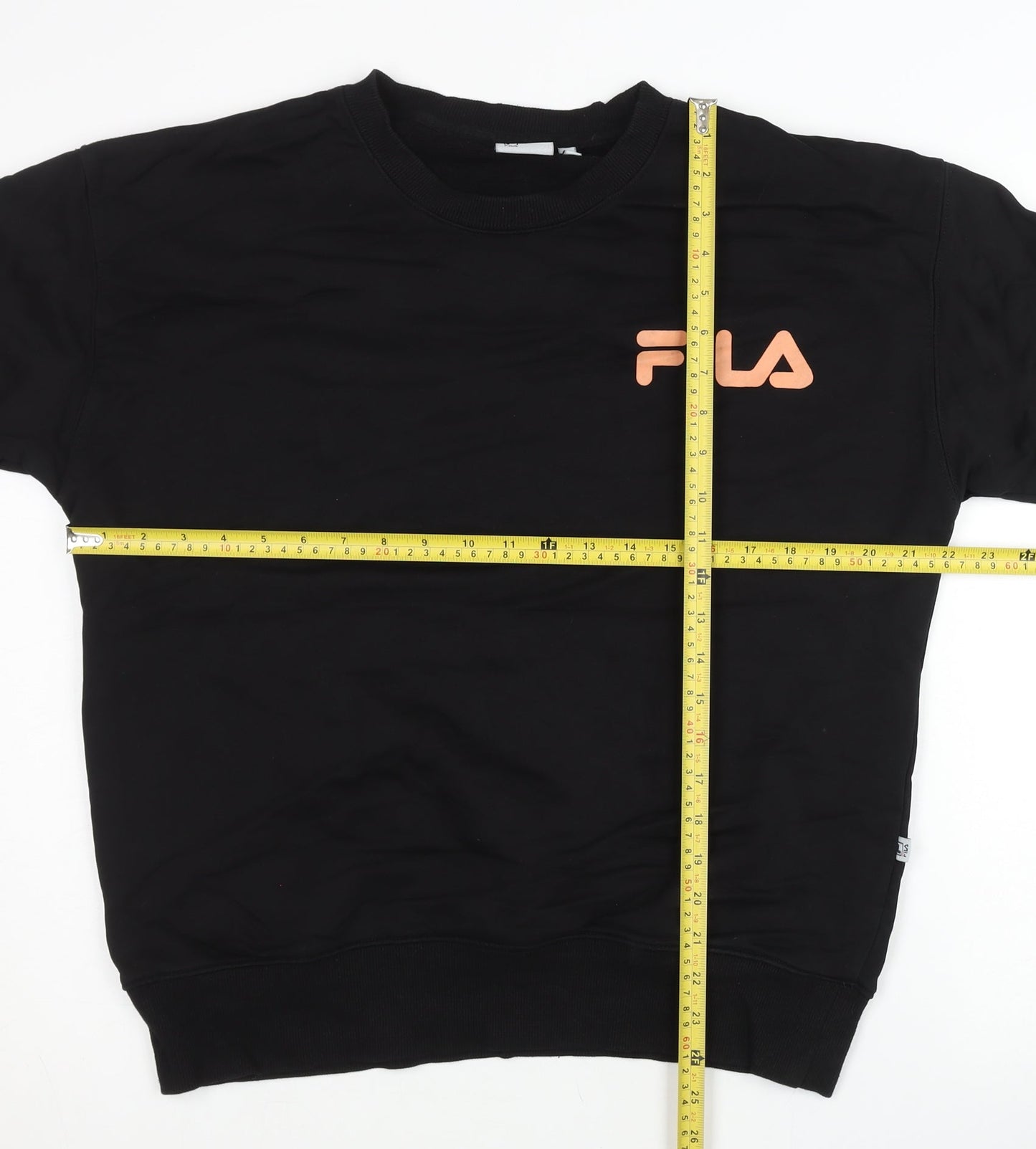 Mens UK Size M FILA Black Pullover Sweatshirt