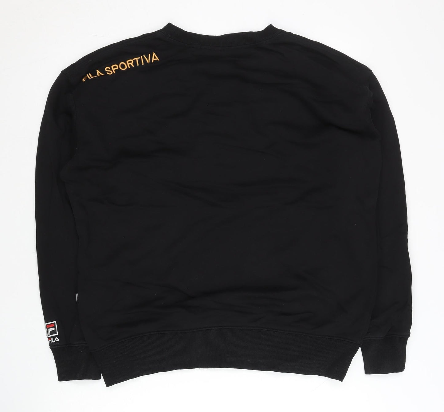 Mens UK Size M FILA Black Pullover Sweatshirt