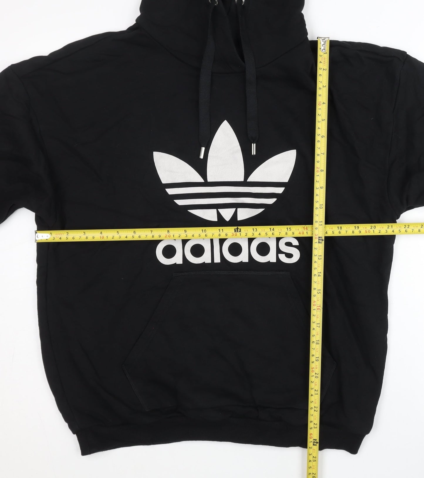 Mens UK Size S adidas Black Pullover Hoodie