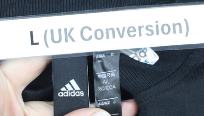 Mens UK Size L adidas Black Pullover Sweatshirt