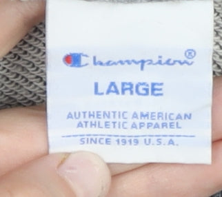 Mens UK Size L Champion Grey Pullover Sweatshirt
