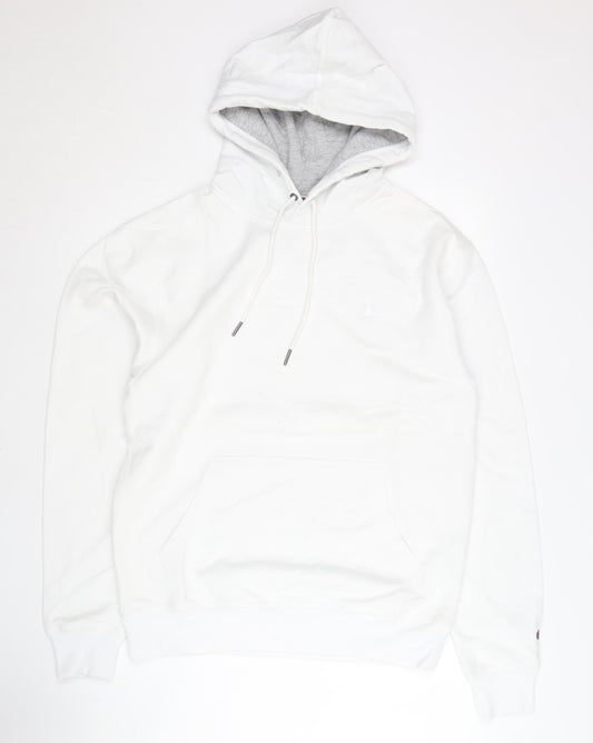 Mens UK Size M Champion White Pullover Hoodie