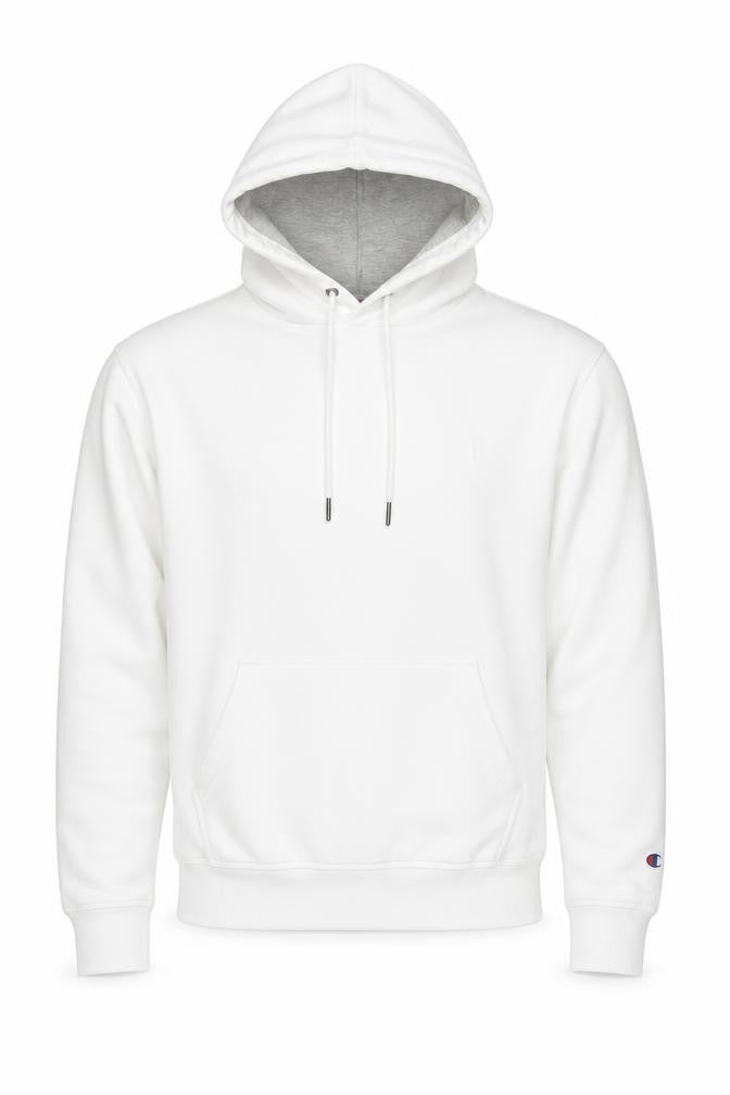 Mens UK Size M Champion White Pullover Hoodie