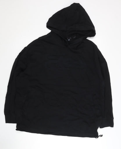 Mens UK Size XS FILA Black Pullover Hoodie