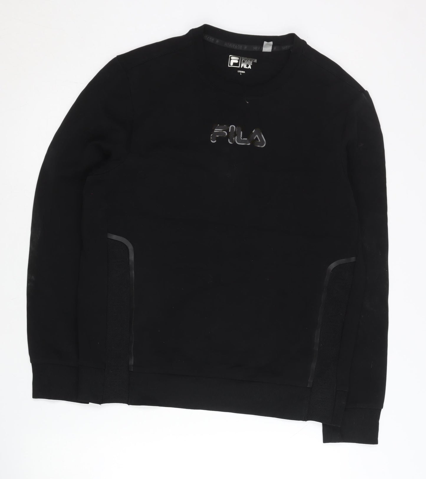 Mens UK Size M FILA Black Pullover Sweatshirt