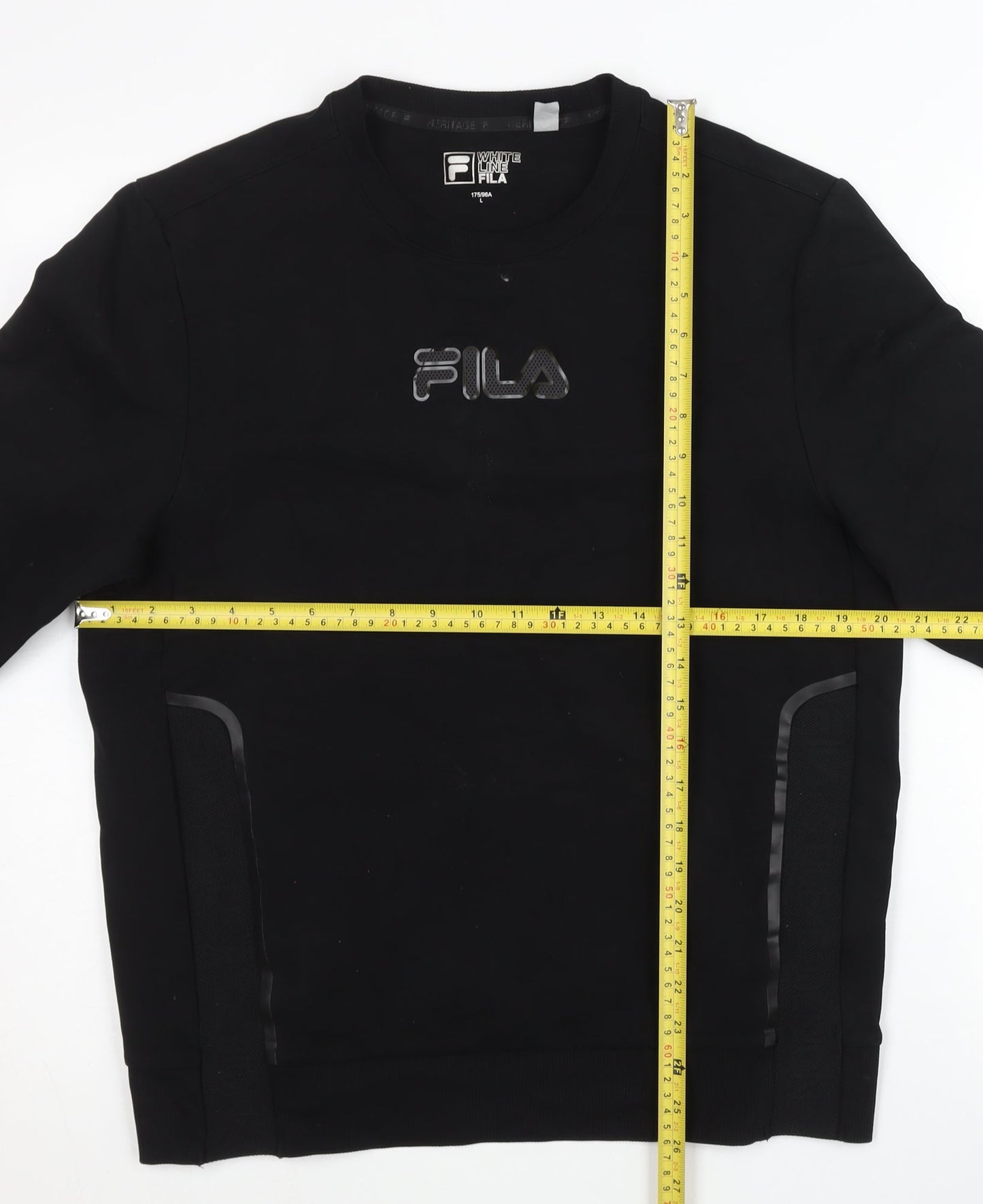 Mens UK Size M FILA Black Pullover Sweatshirt