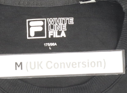Mens UK Size M FILA Black Pullover Sweatshirt