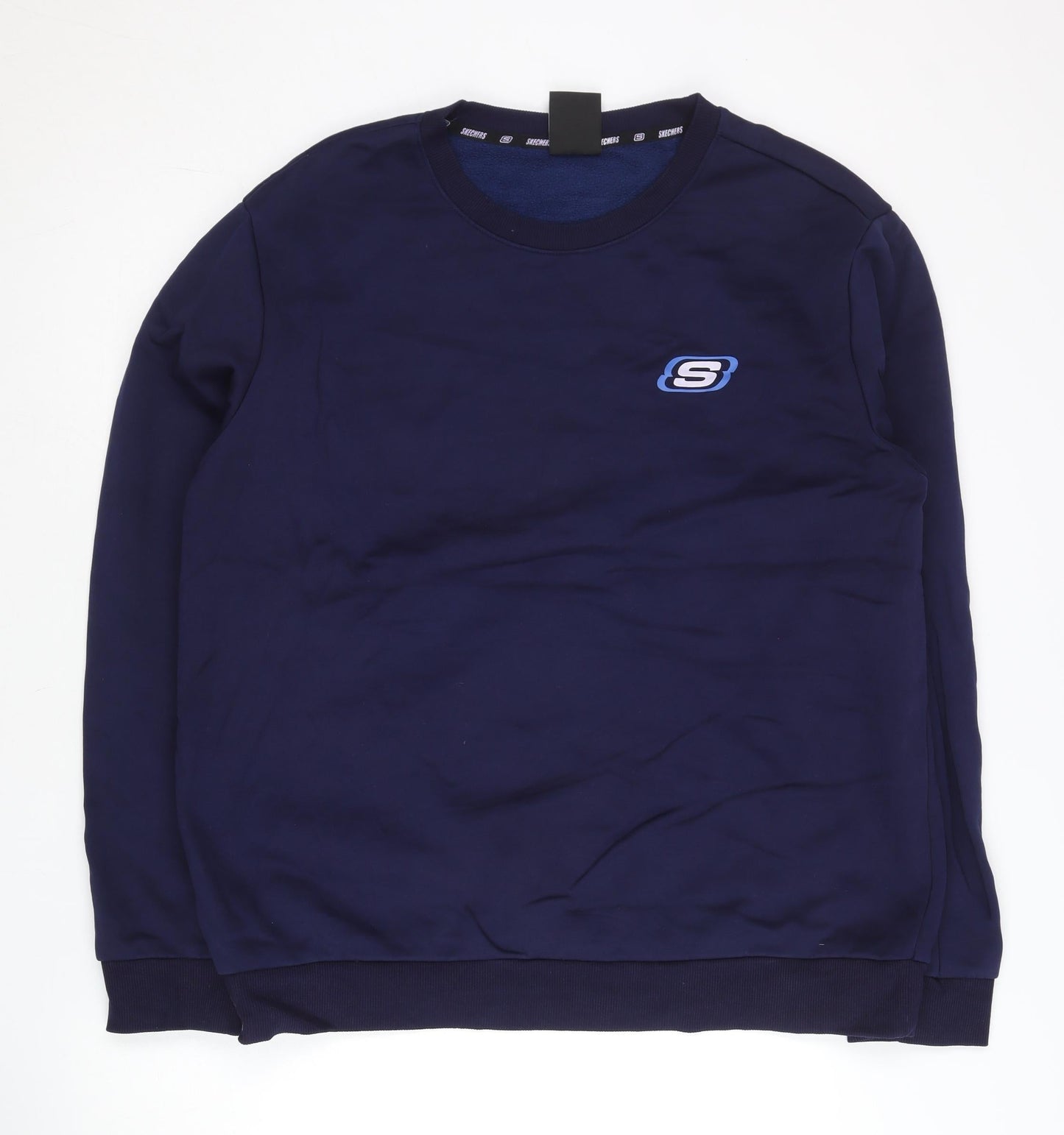 Mens UK Size L Skechers Blue Pullover Sweatshirt