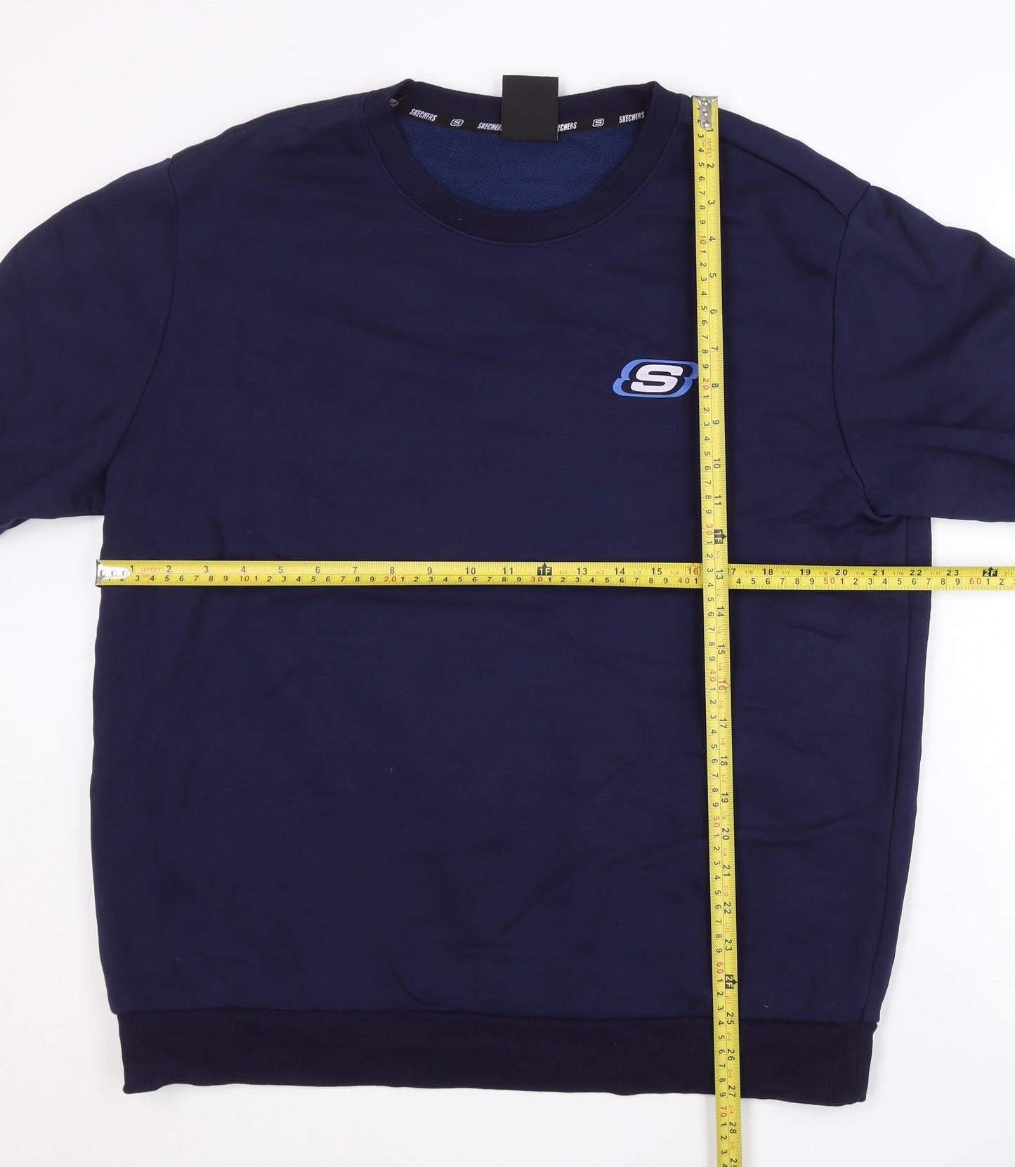 Mens UK Size L Skechers Blue Pullover Sweatshirt