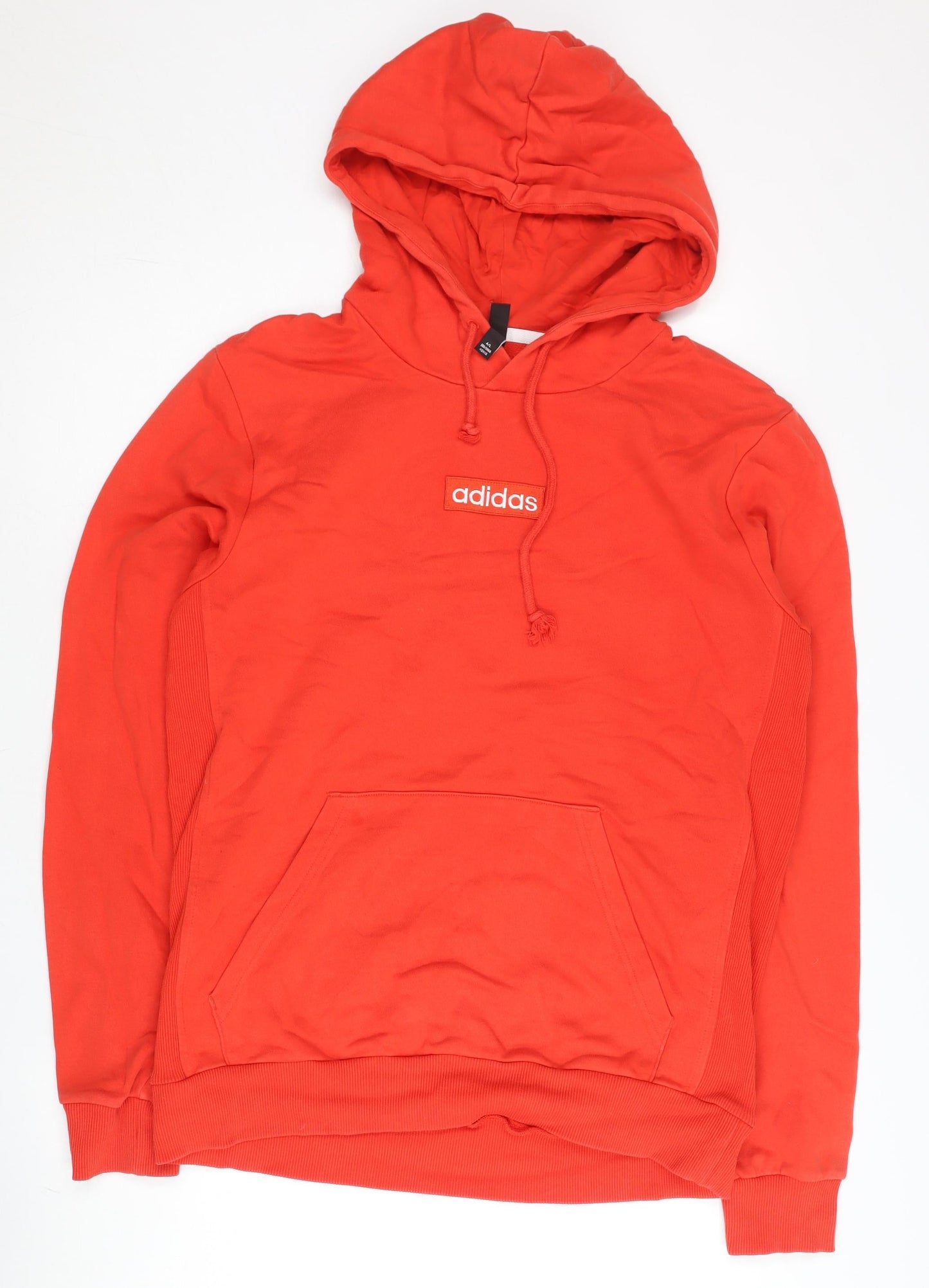 Mens UK Size L adidas Red Pullover Hoodie