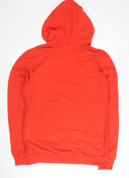 Mens UK Size L adidas Red Pullover Hoodie