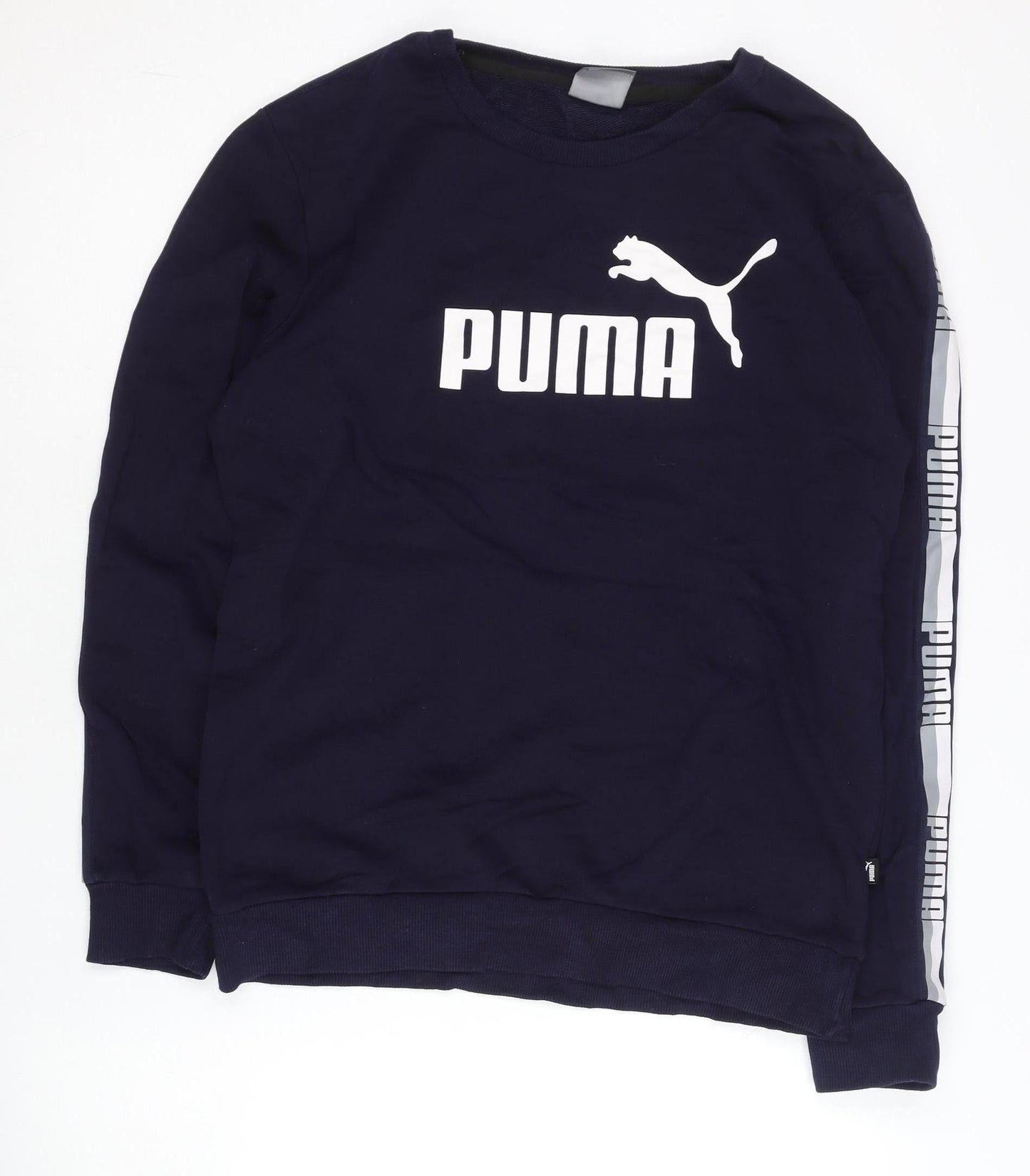 Mens UK Size S PUMA Blue Pullover Sweatshirt