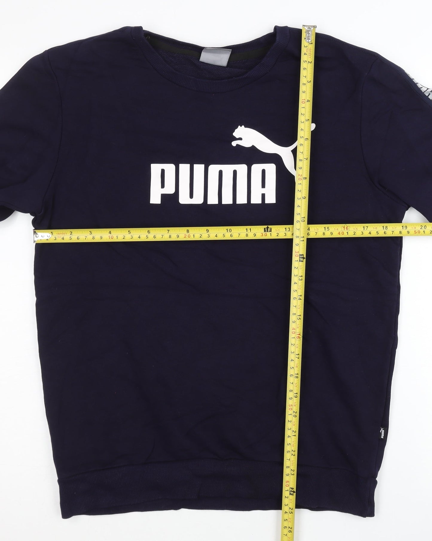 Mens UK Size S PUMA Blue Pullover Sweatshirt