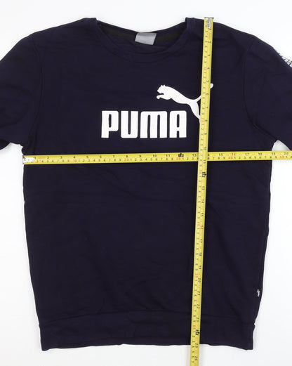 Mens UK Size S PUMA Blue Pullover Sweatshirt