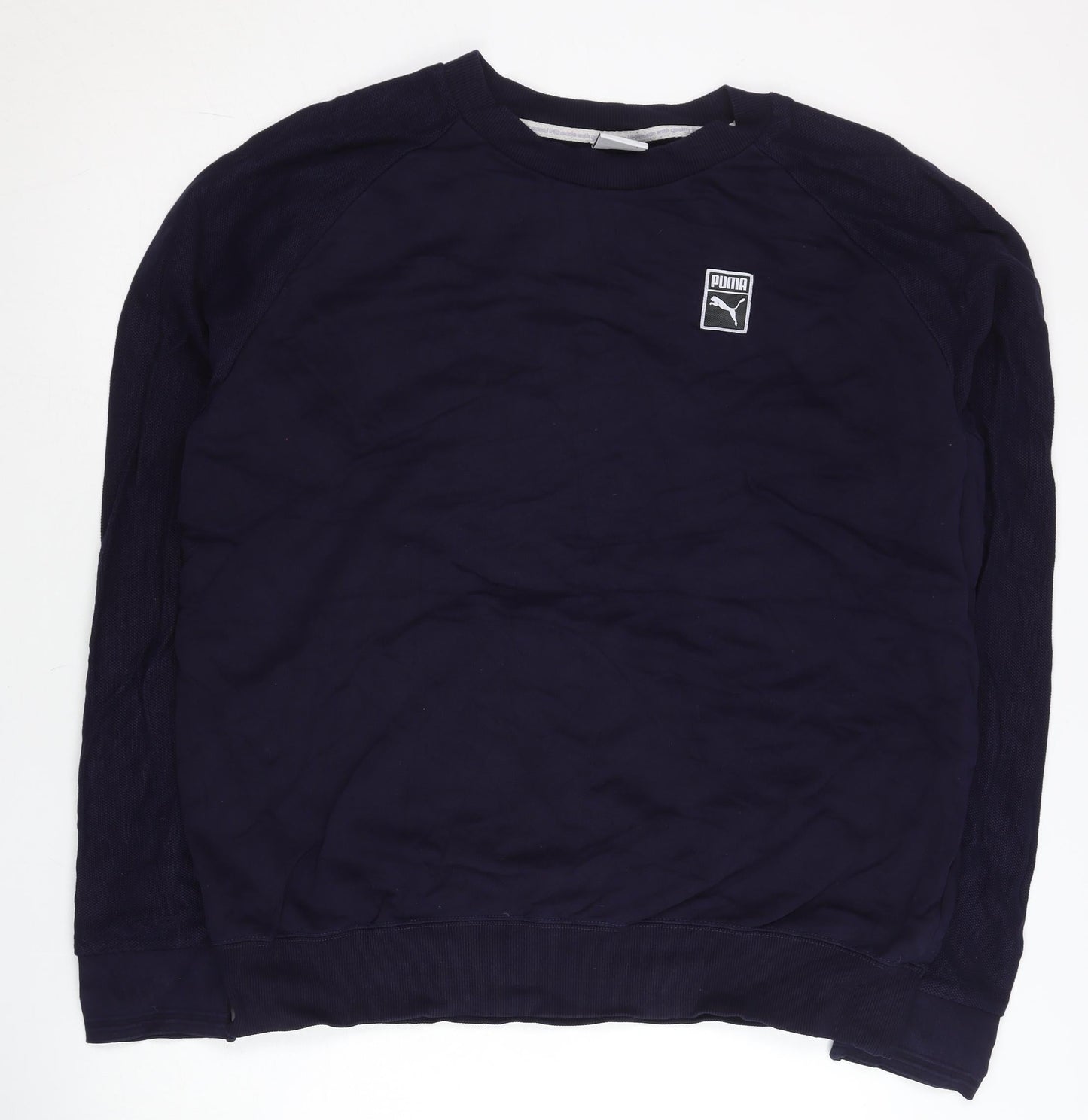 Mens UK Size 2XL PUMA Blue Pullover Sweatshirt