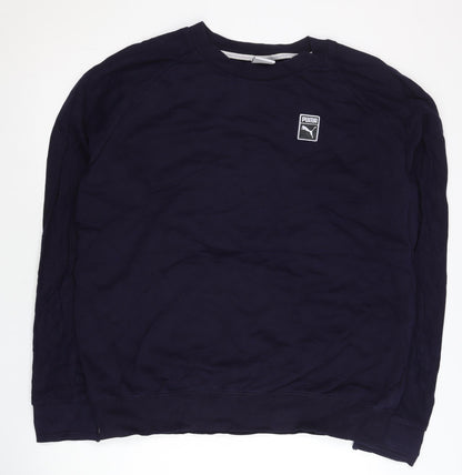 Mens UK Size 2XL PUMA Blue Pullover Sweatshirt